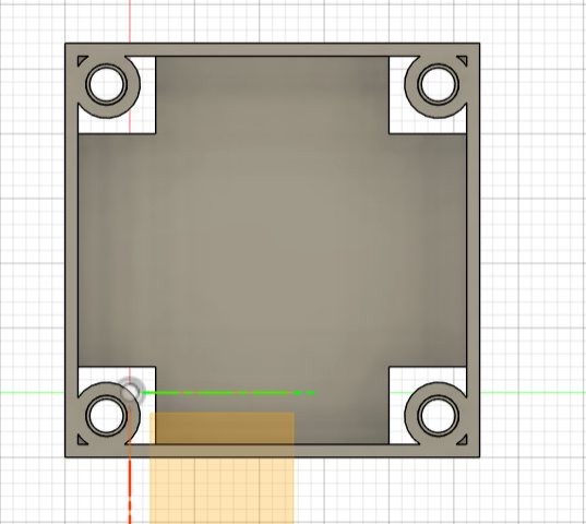 Diseño en 3D de la nueva estructura interna vista desde arriba